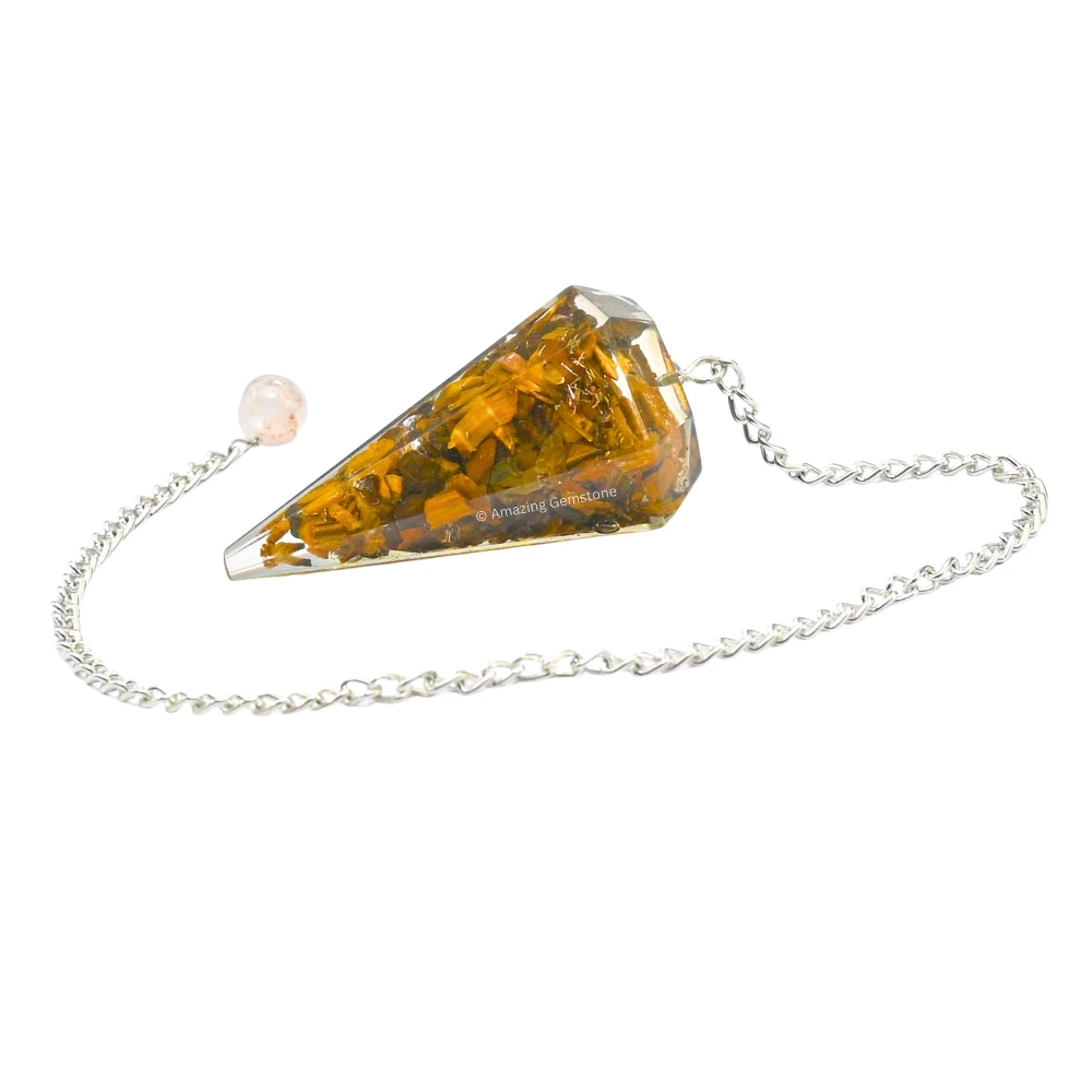 Tiger Eye Orgone Pendulum