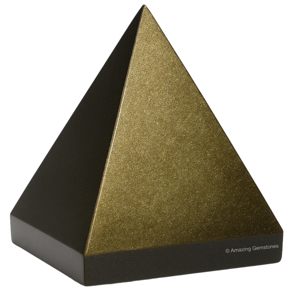 Gold Sheen Obsidian Pyramid (2 Inch)
