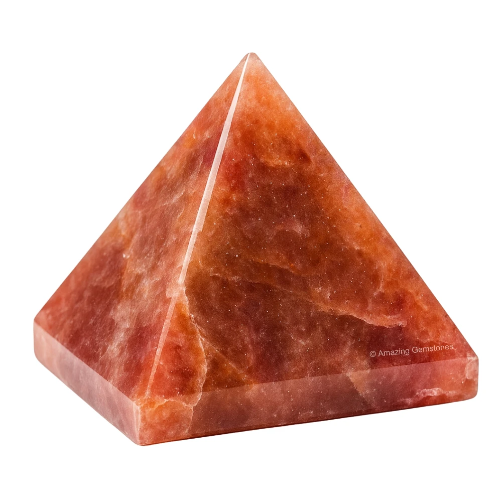 Strawberry Quartz Pyramid (1.5 Inch)