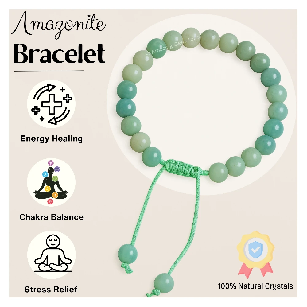 Premium Amazonite Bracelet (Adjustable)