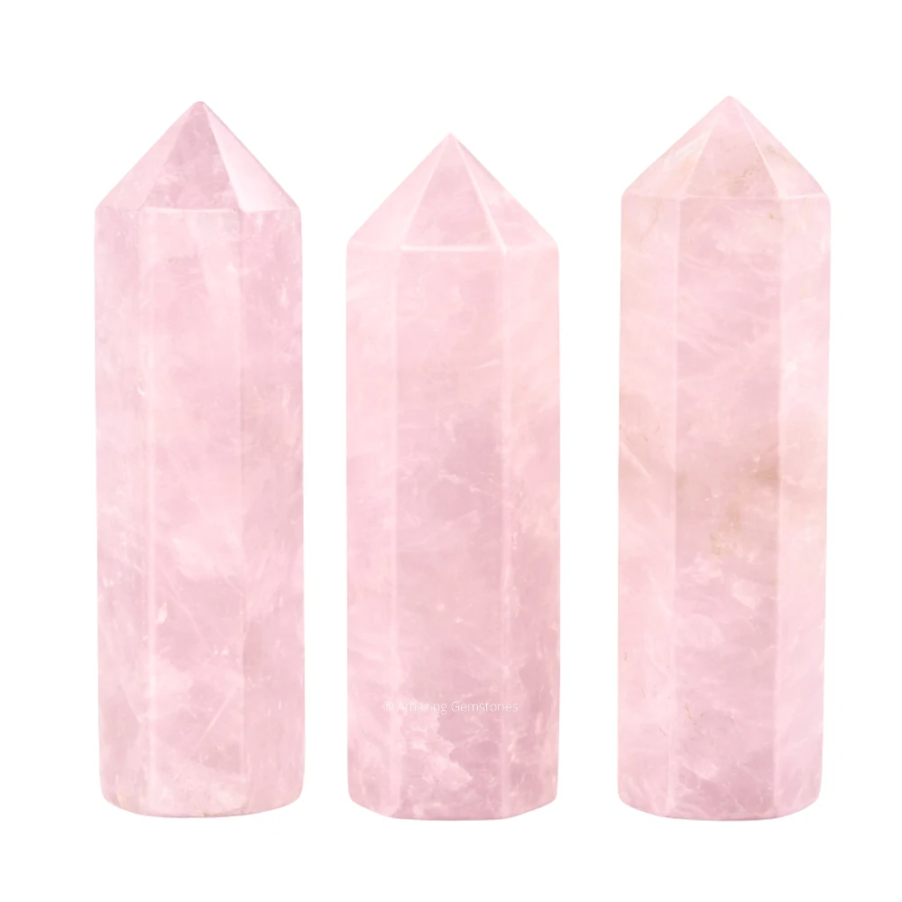 Rose Quartz Pencil Points (Set of 3)