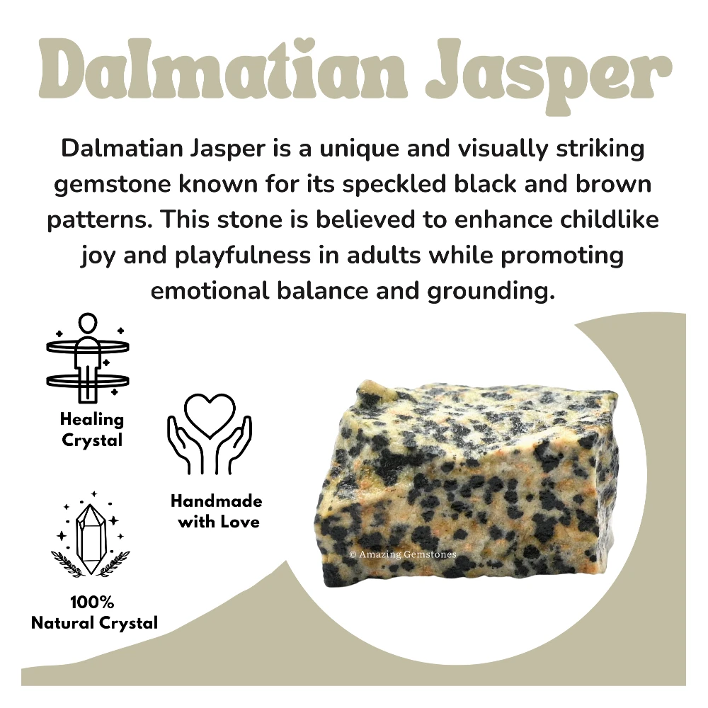 Dalmatian Jasper Raw Crystals (1 LB)