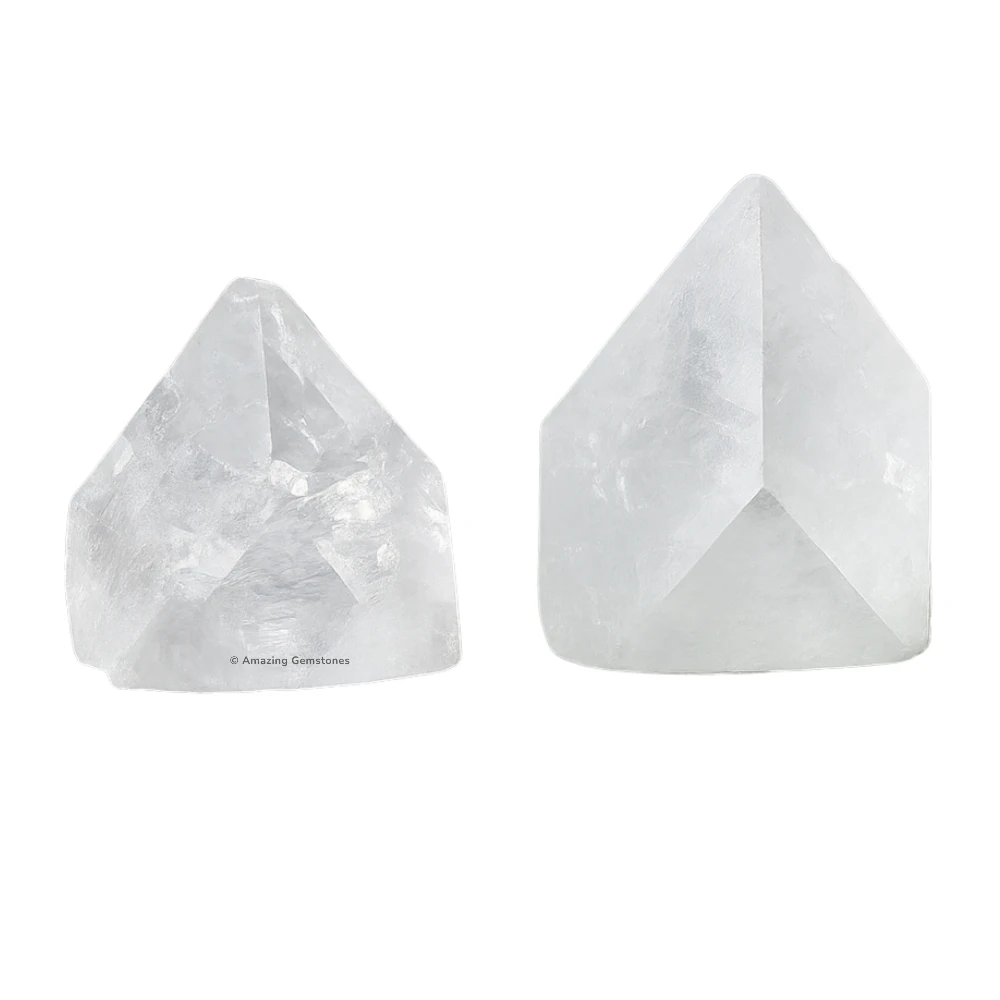 Apophyllite Points Crystal Mineral Specimen (Large - Set of 2)