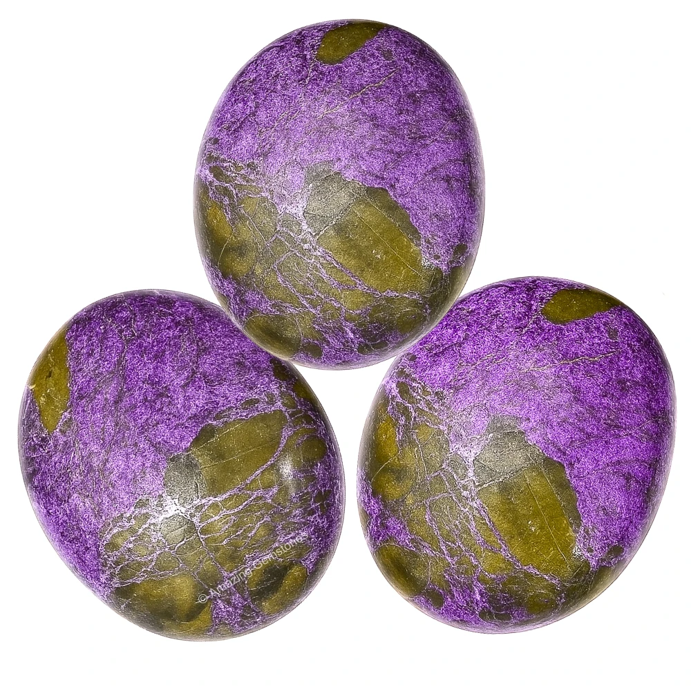 Stichtite Crystal Palm Stone