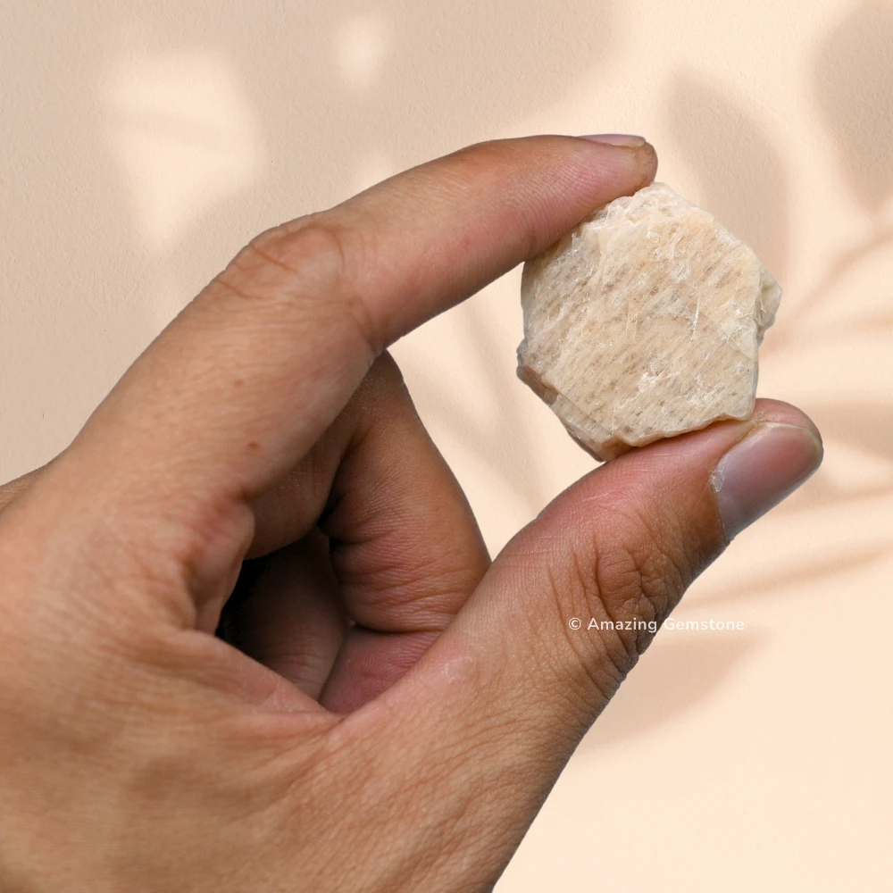 Cream Moonstone Raw Crystals (1 LB)