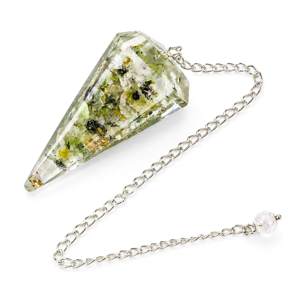 Prehnite Orgone Pendulum