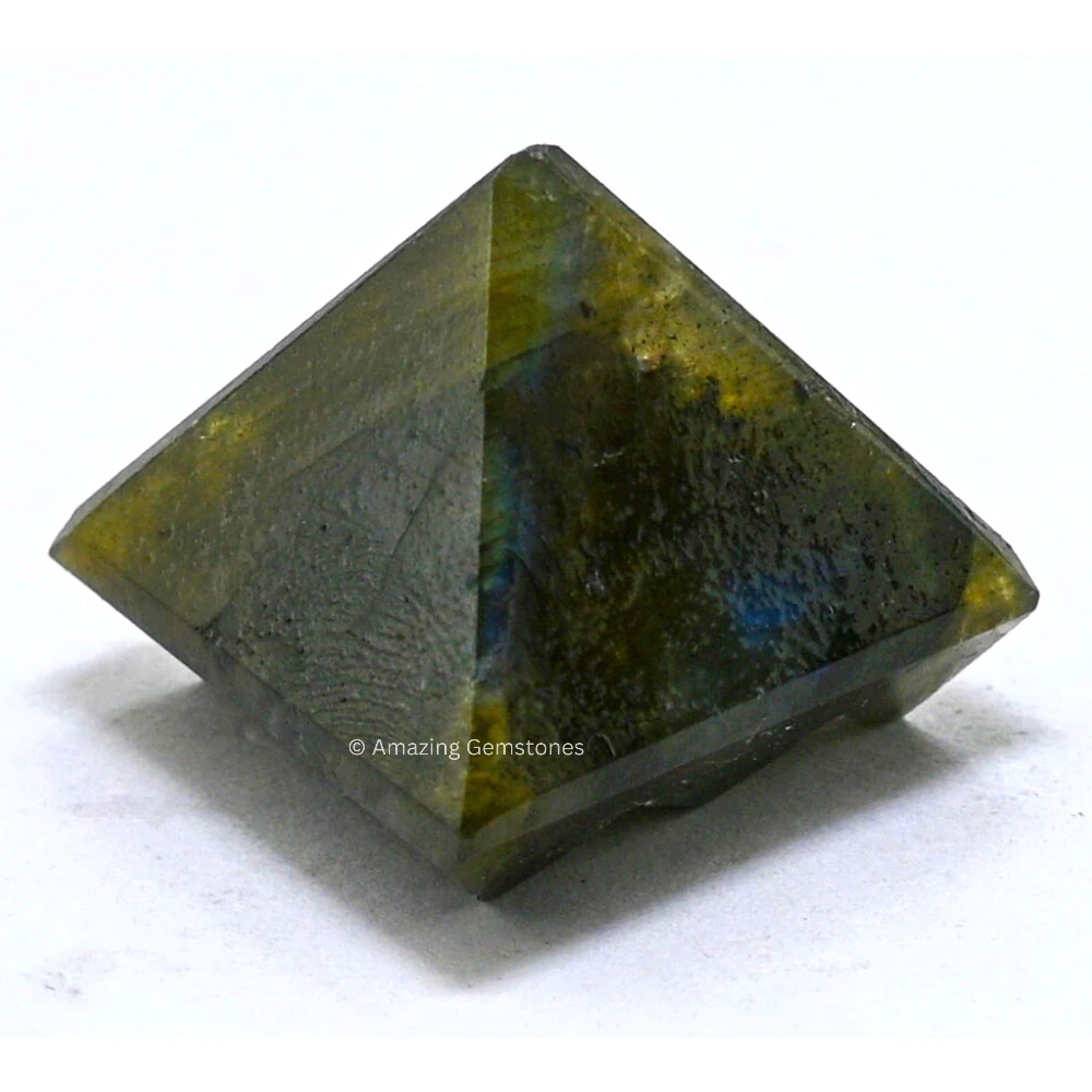 Labradorite Lemurian Pyramid - Under 9 Pyramid Plate