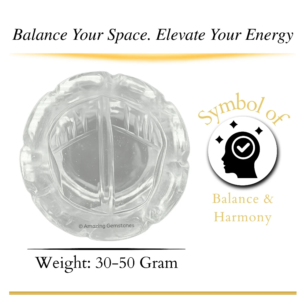 Clear Quartz Charan Paduka (30-50 Gram)