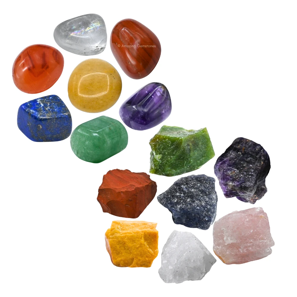 Raw Crystals & Rough Gemstones - Natural Stones Healing Energy