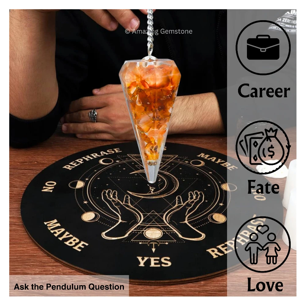 Carnelian Orgone Pendulum