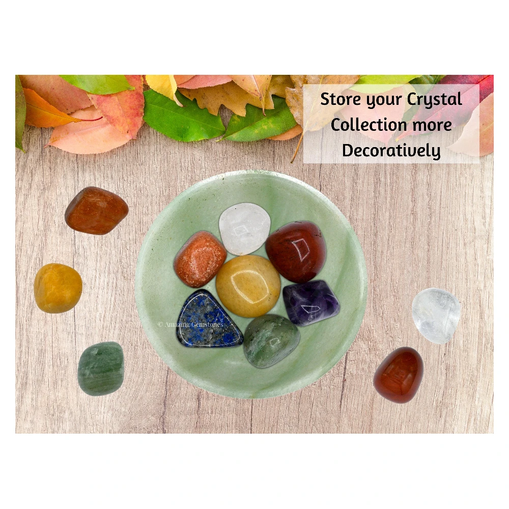 Green Aventurine Crystal Bowl - 2 Inch