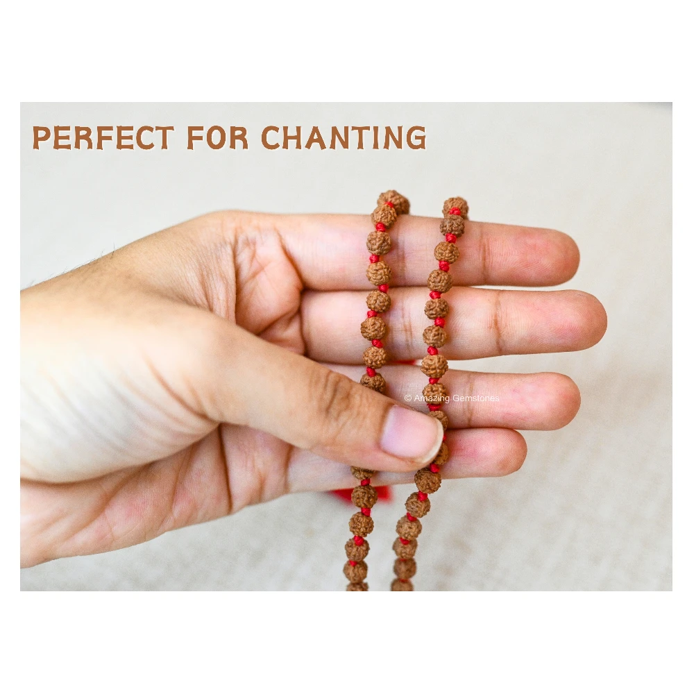 5mm Rudraksha Mala (Hand Knotted)