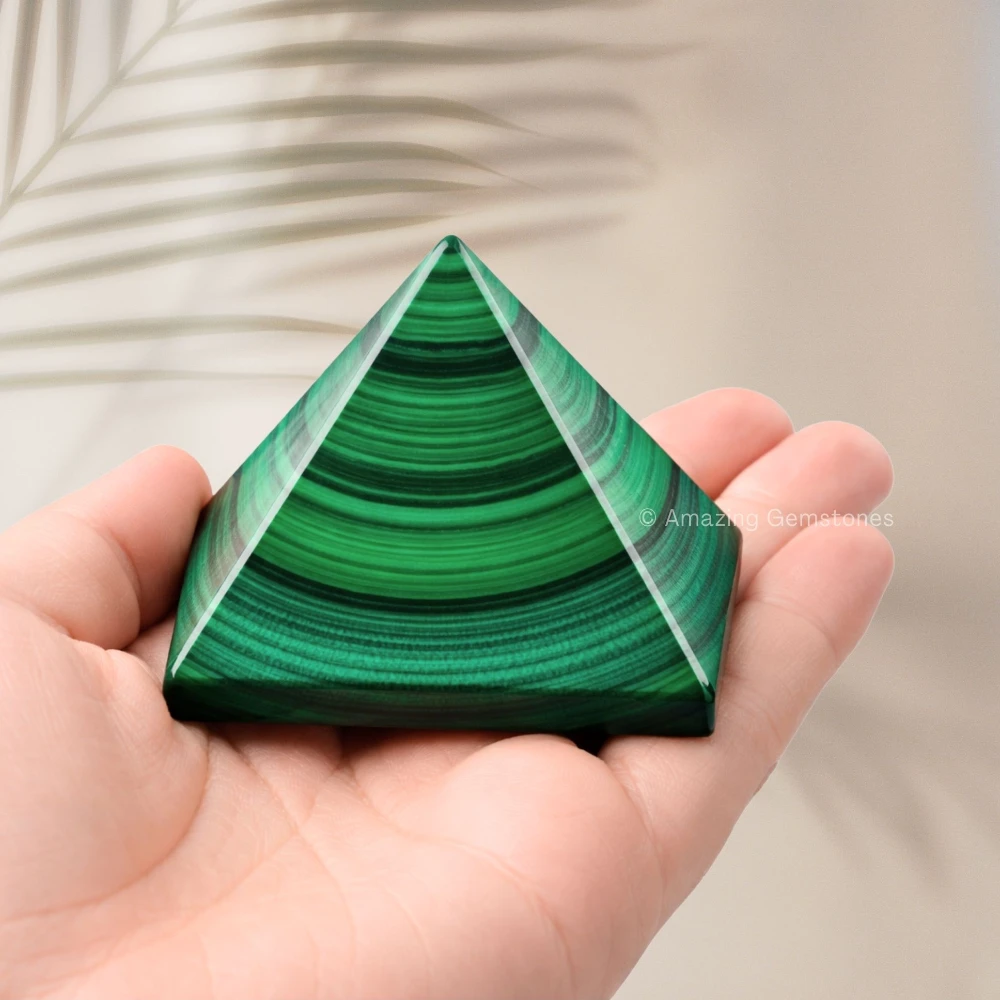 Malachite Pyramid (2 Inch)