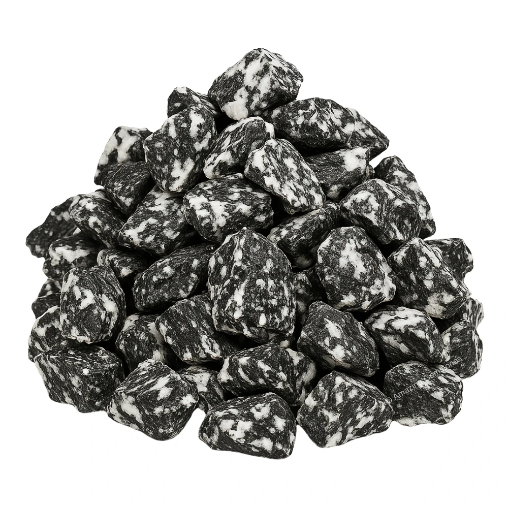 Black & White Tourmaline Raw Crystals (2 Pieces)