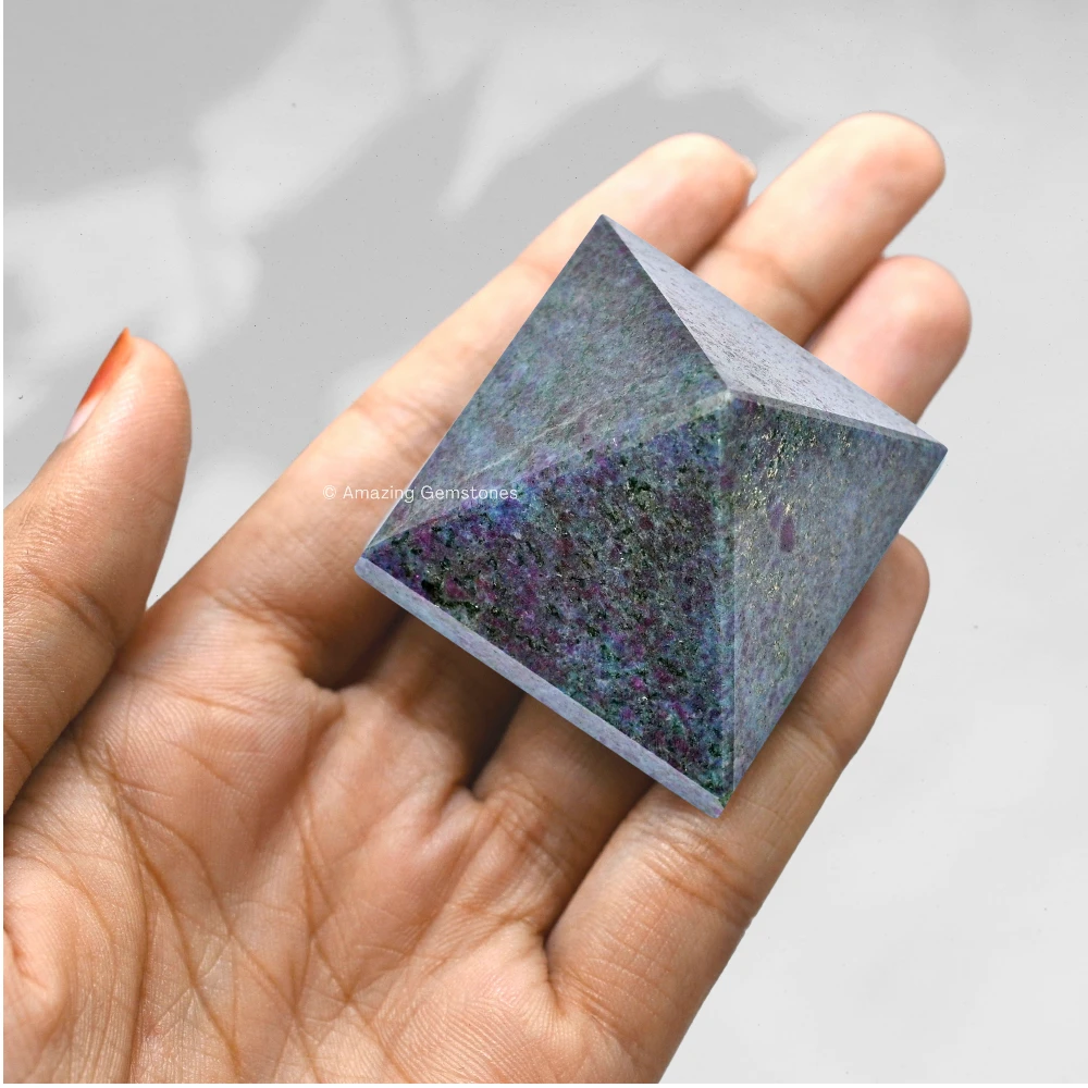 Ruby Kyanite Pyramid (1.5 Inch)