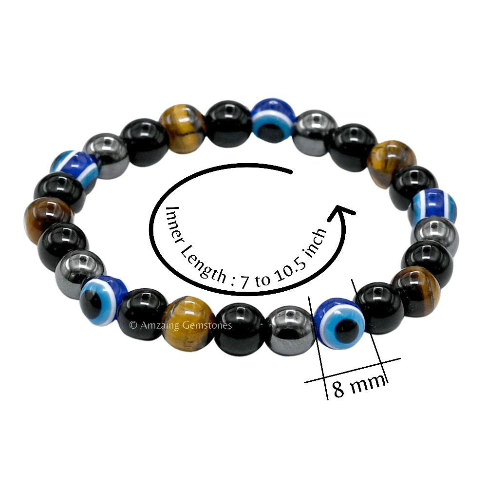 Evil Eye Bracelet for Ultimate Protection (Strechable)