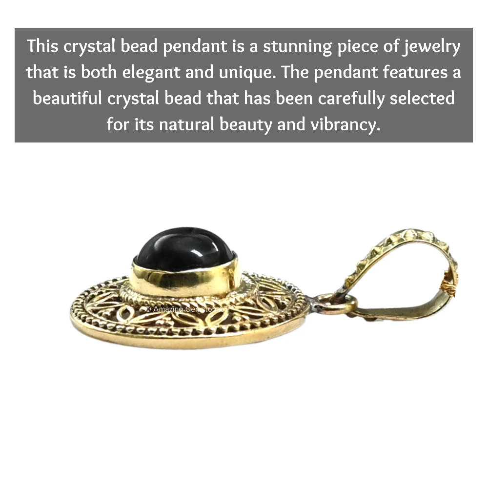Black Obsidian Bead Necklace Premium