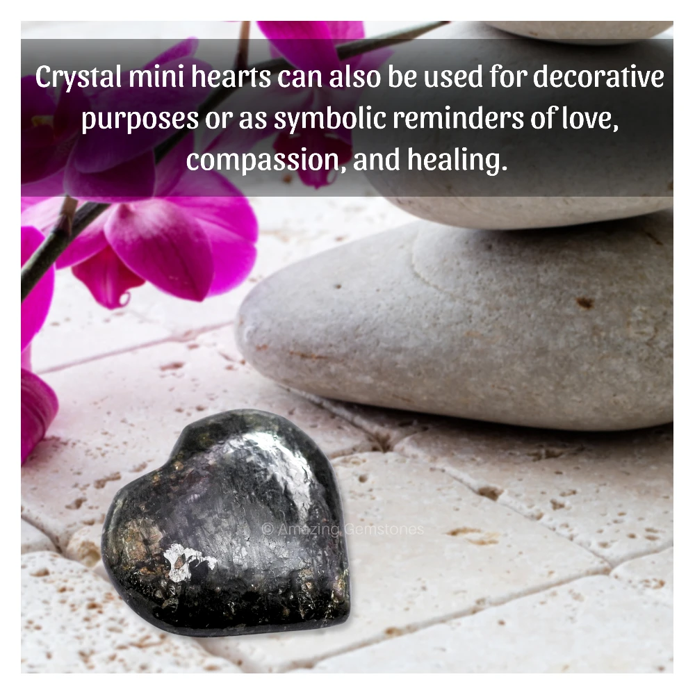 Nuummite Heart (Pack of 2)