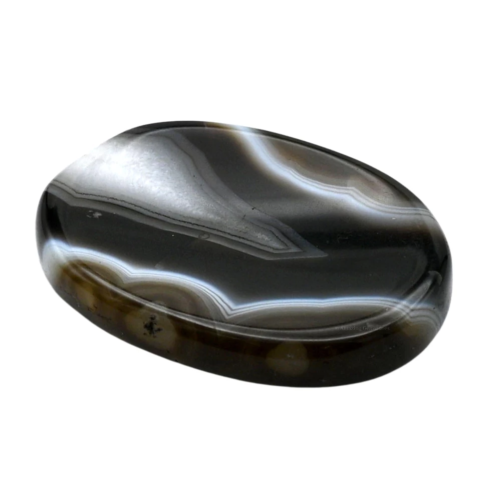 Black Onyx Worry Stone