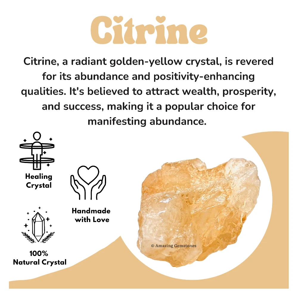 Citrine Raw Crystals (1 LB)