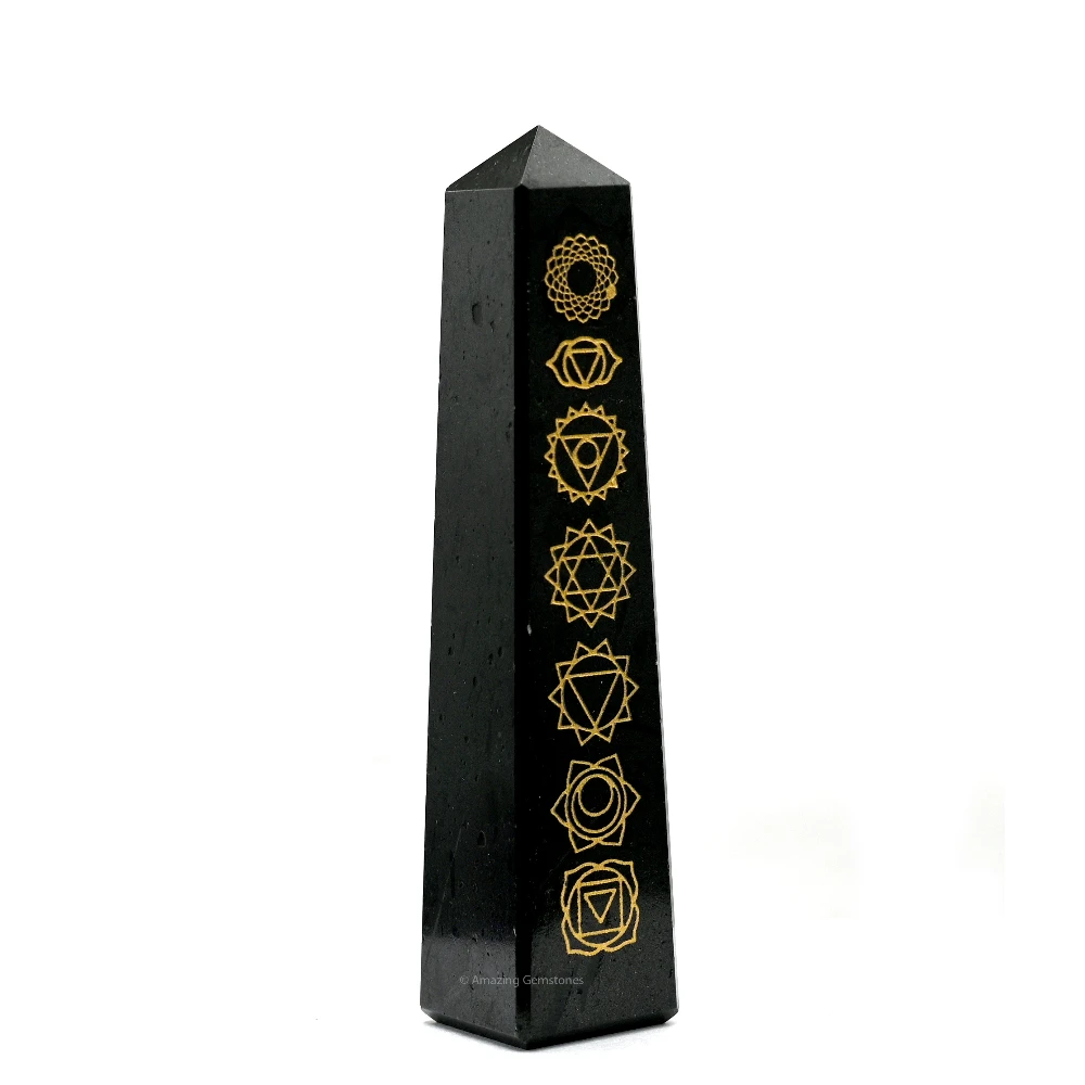 Black Tourmaline Tower (4" - 5" Inch)