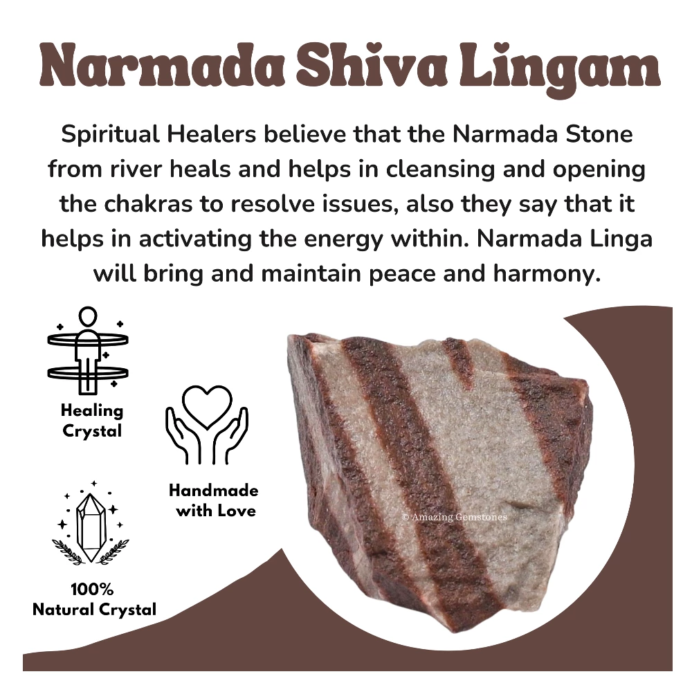 Narmada Shiva Lingam Raw Crystals (2 Pieces)