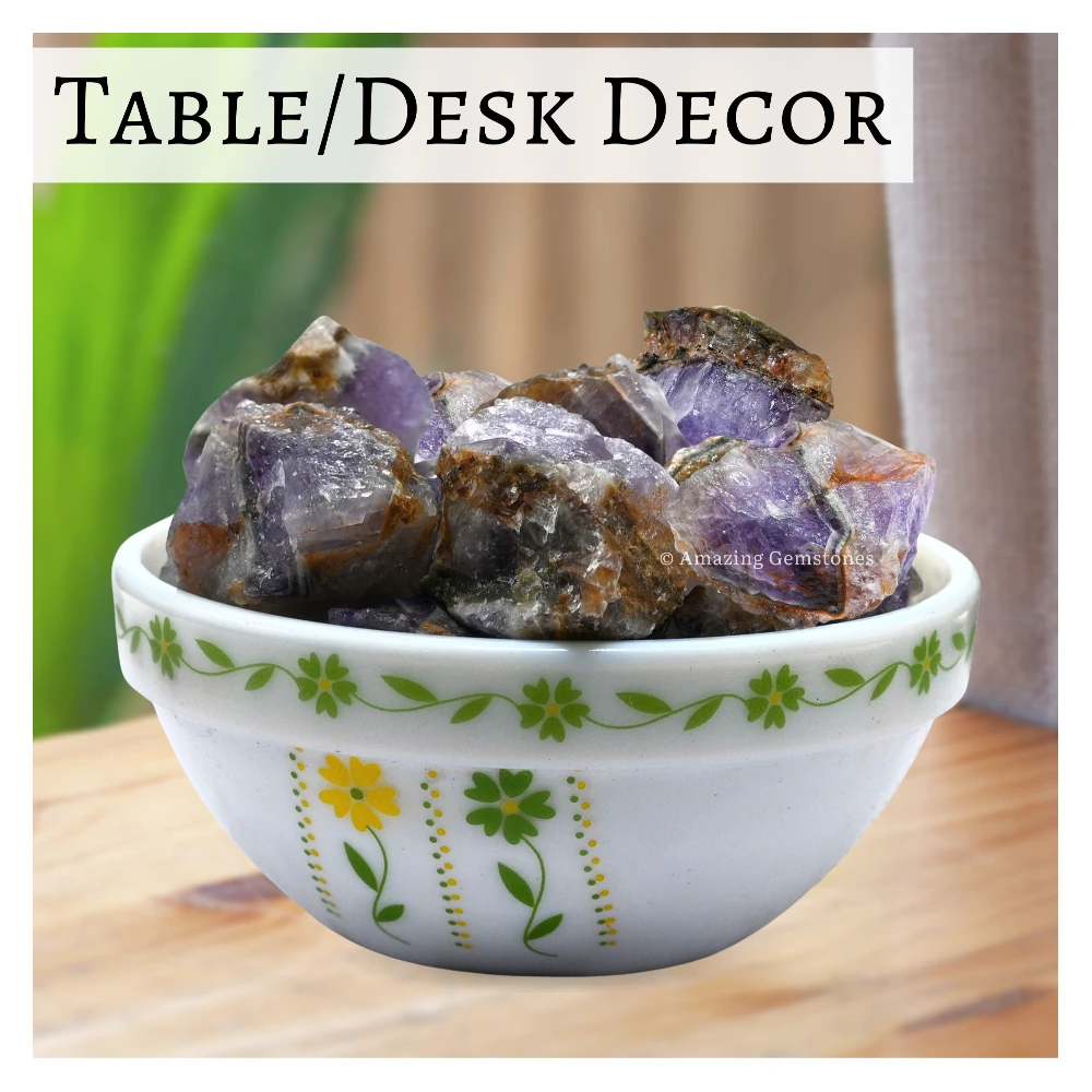 Amethyst Chevron Raw Crystals (1 LB)
