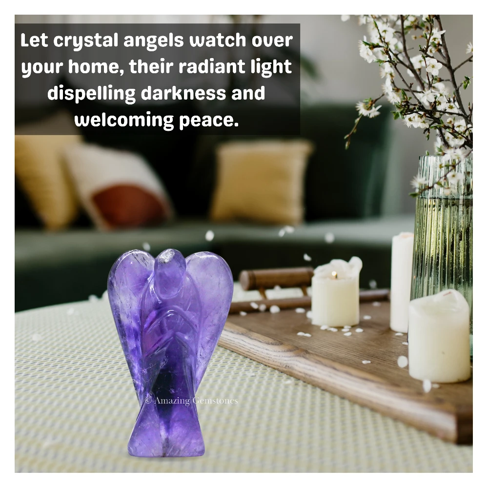 Amethyst Angel Figurine (1.5 Inch)
