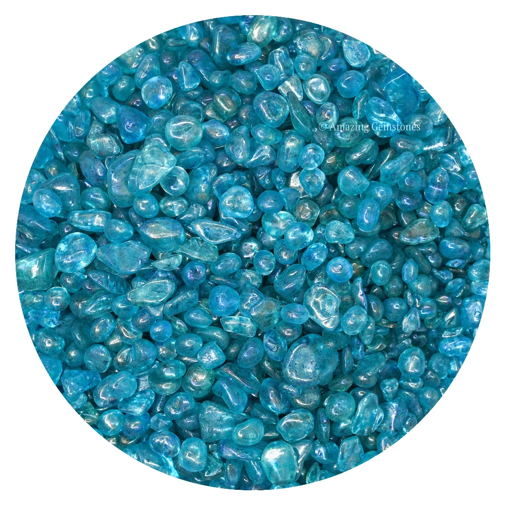Aqua Aura Quartz Chips (1LB)