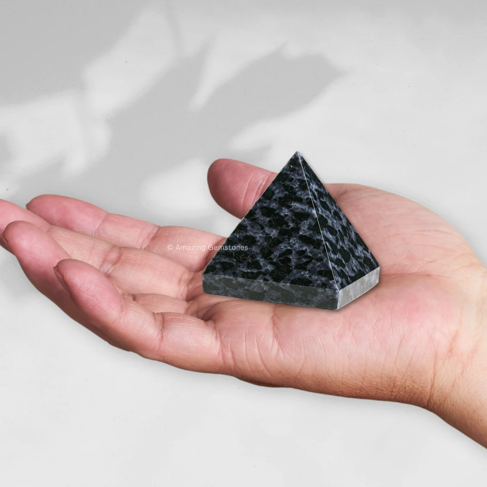 Indigo Gabbro Pyramid (1.5 Inch)