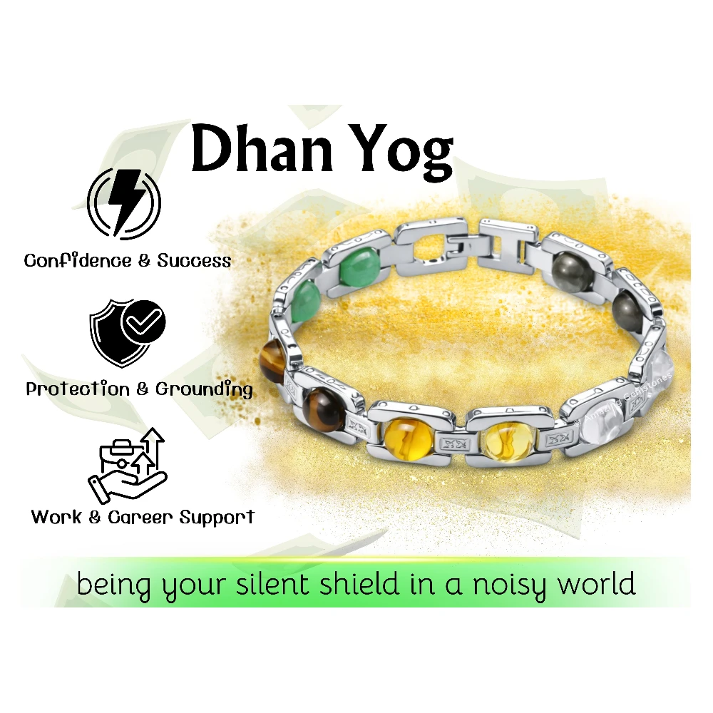 Dhanyog Bracelet - Premium Silver Chain