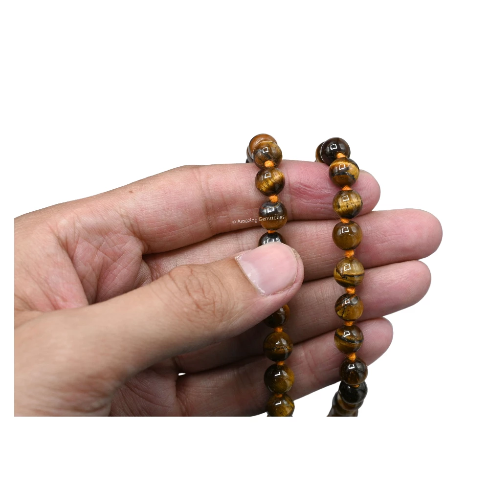 Tiger Eye Japa Mala (Hand Knotted)
