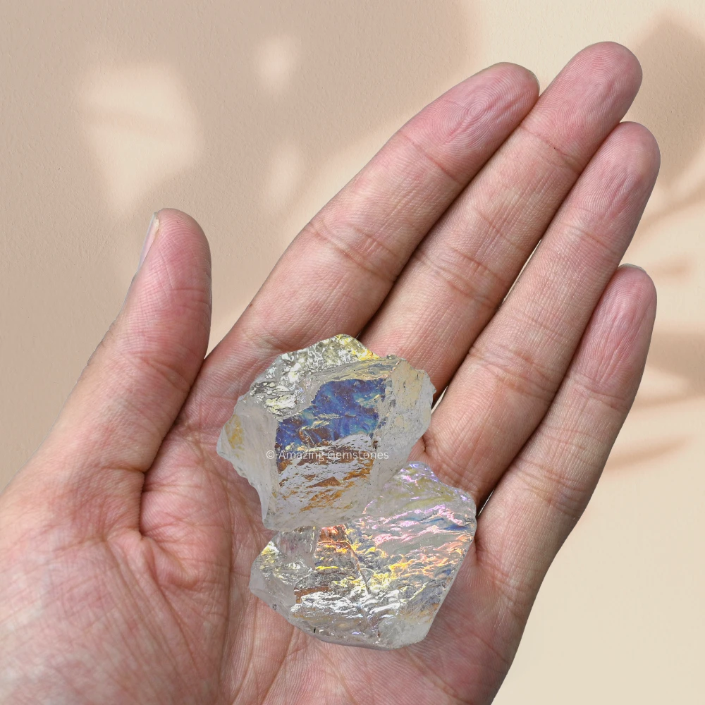 Angel Aura Quartz Raw Crystals (1 LB)