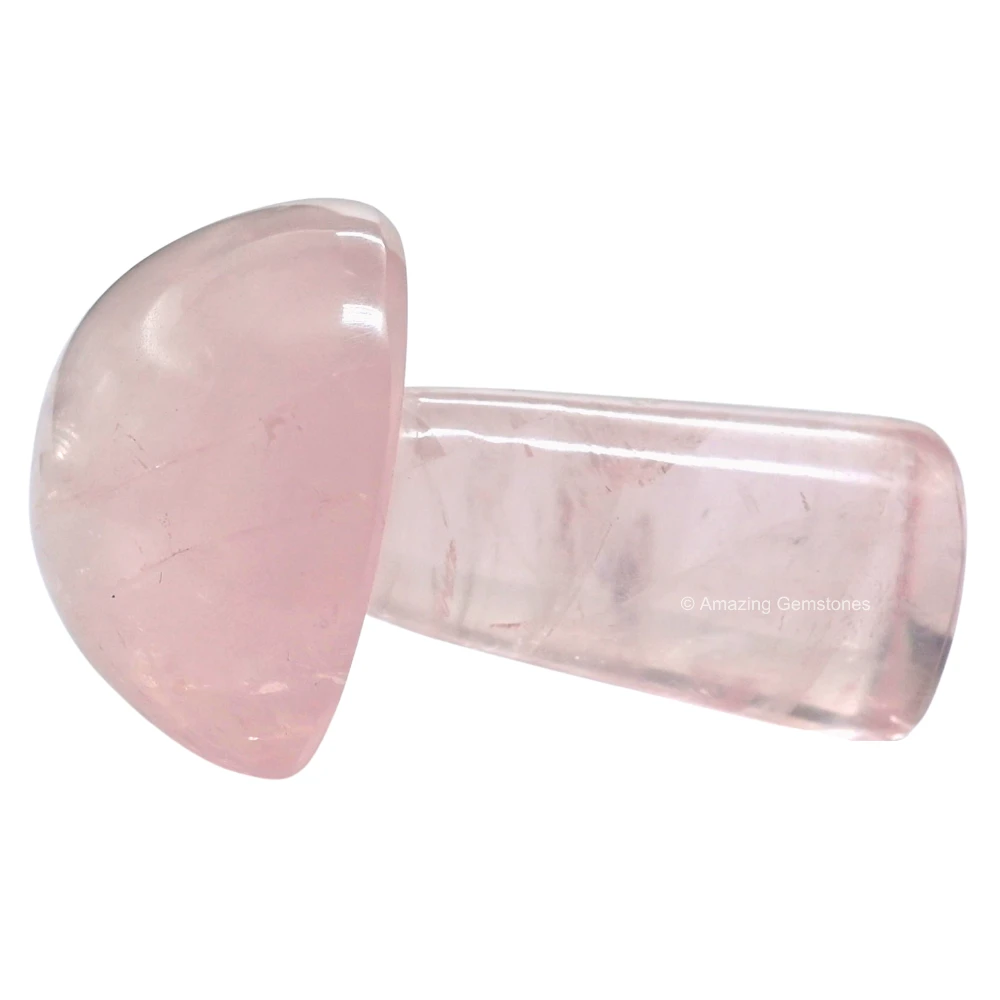 Rose Quartz Crystal Mushroom