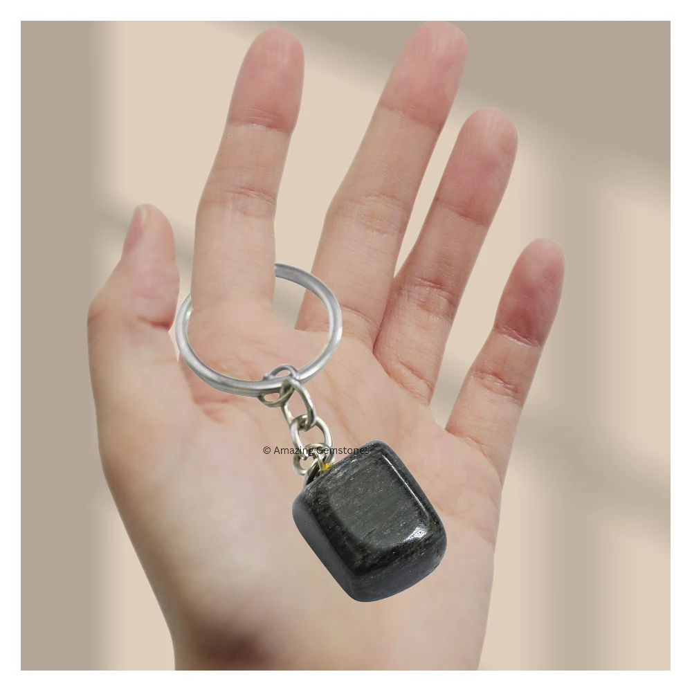 Blue Aventurine Keychain Keys Holder (Tumble)