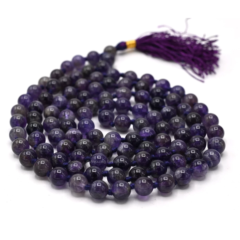 Amethyst Mala (Hand Knotted)
