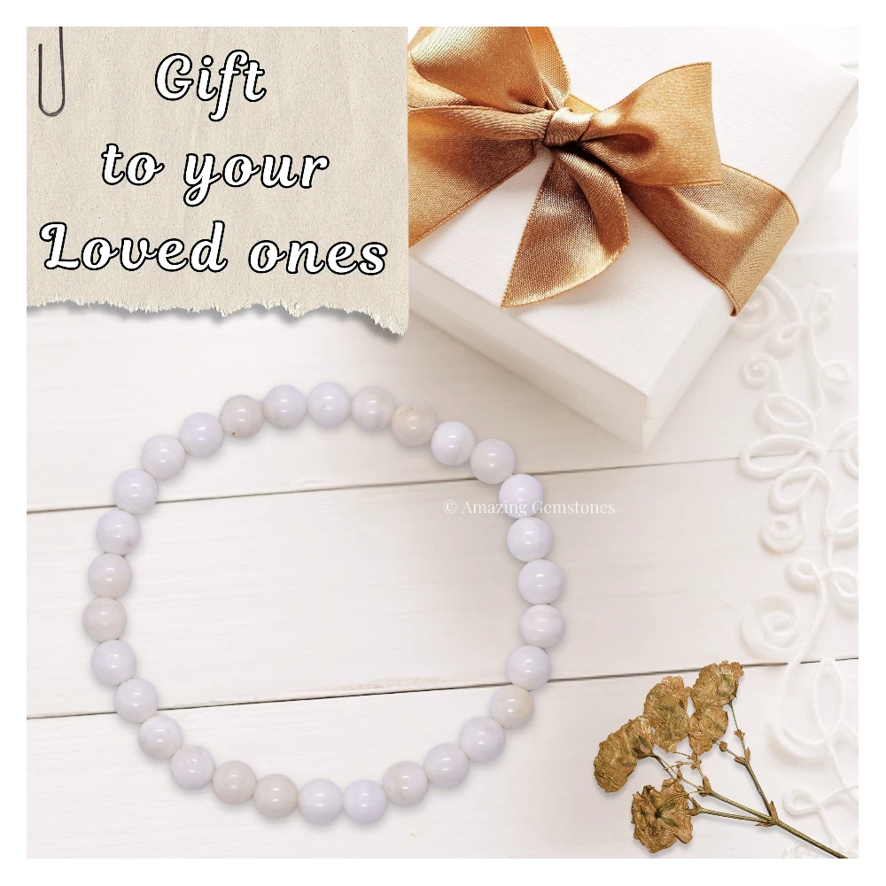 Mother of Pearl Healing Crystal Bracelets - 6mm Beads