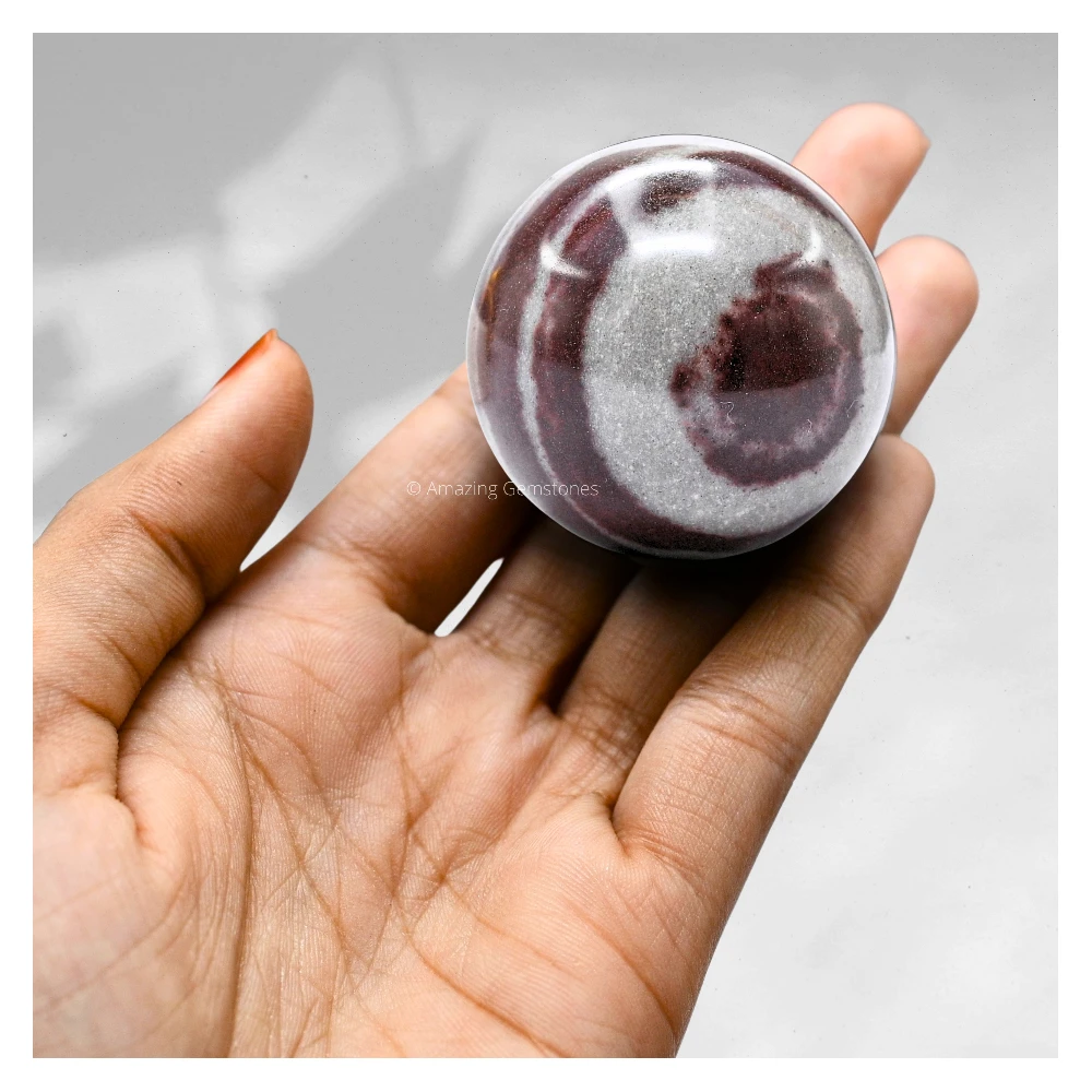 Narmada Shiva Lingam Sphere (1.5 Inch)