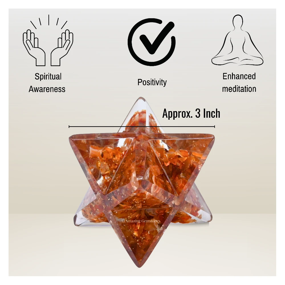 Carnelian Orgone Merkaba