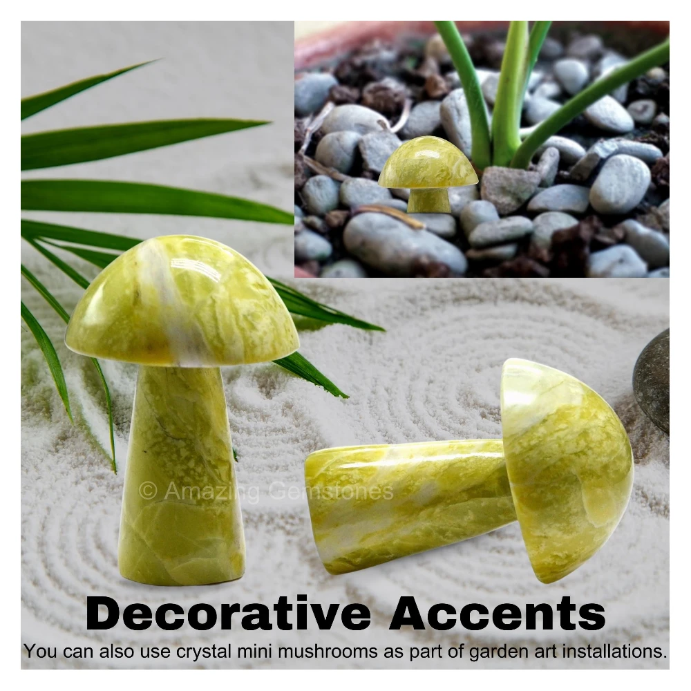 Serpentine Crystal Mushroom