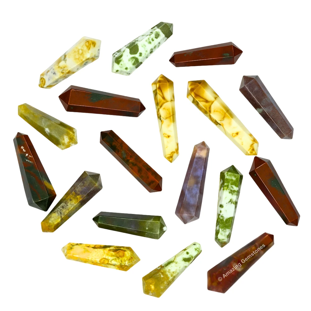 Fancy Jasper Pencil Points (Double Terminated)