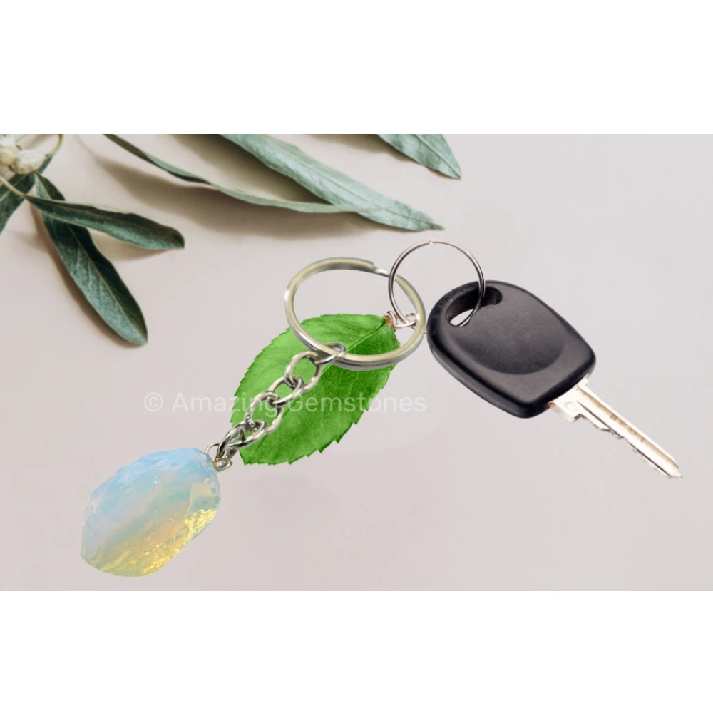 Opalite Keychain Keys Holder (Raw)