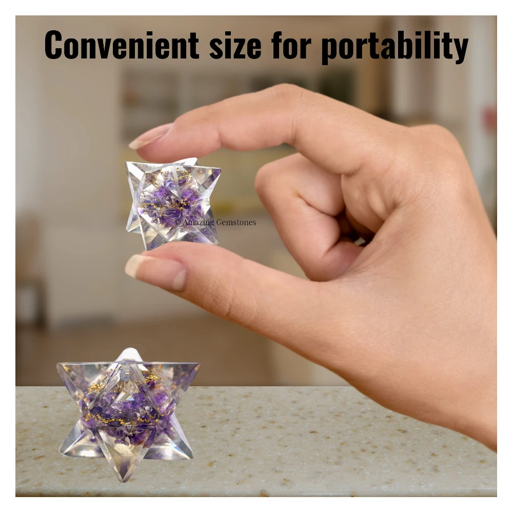 Amethyst Orgone Merkaba - 1 Inch
