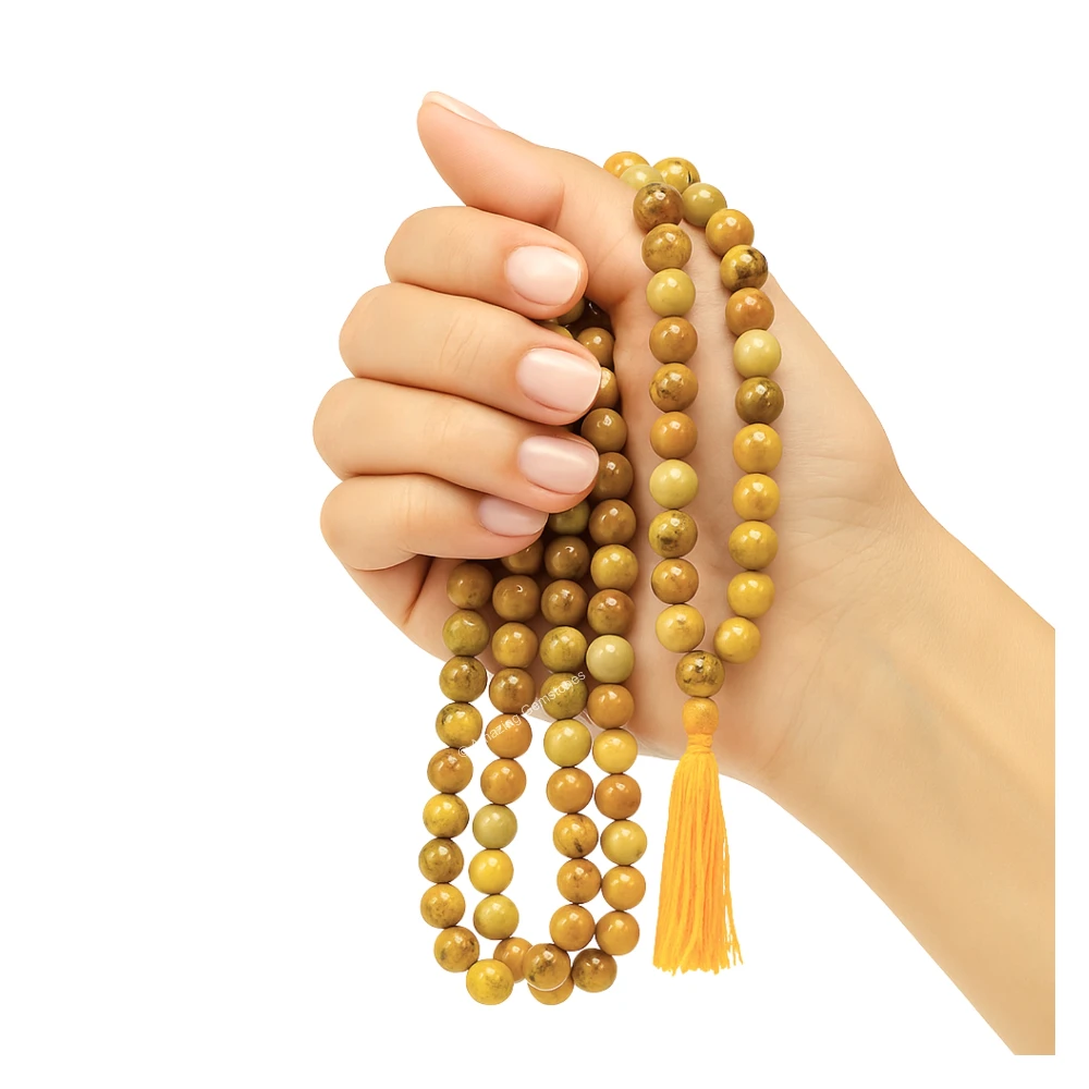 Picture Jasper Mala (Without Knot)