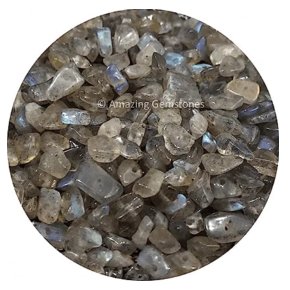 Labradorite Chips - Pre Drilled