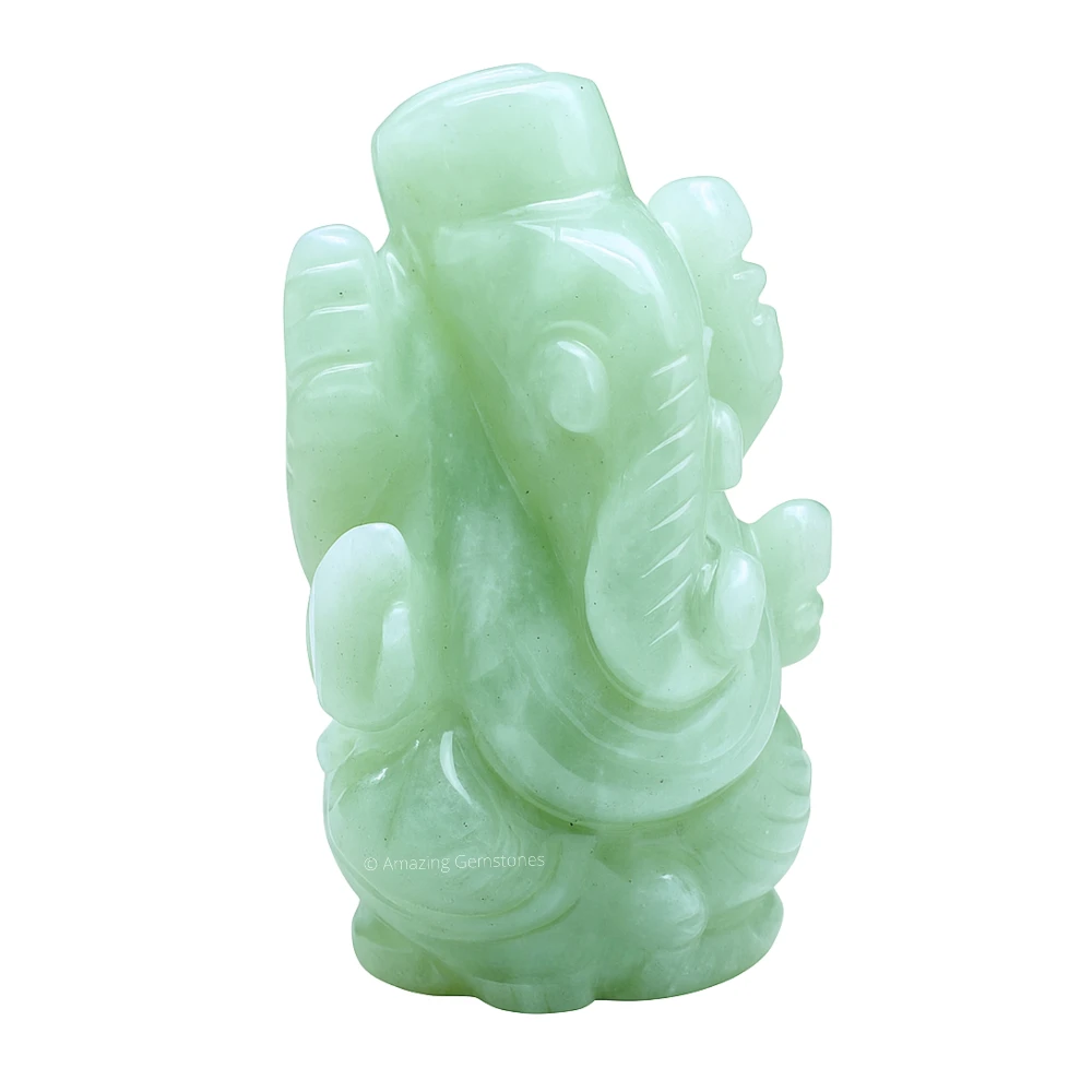 Amazonite Ganesha Crystal Idol