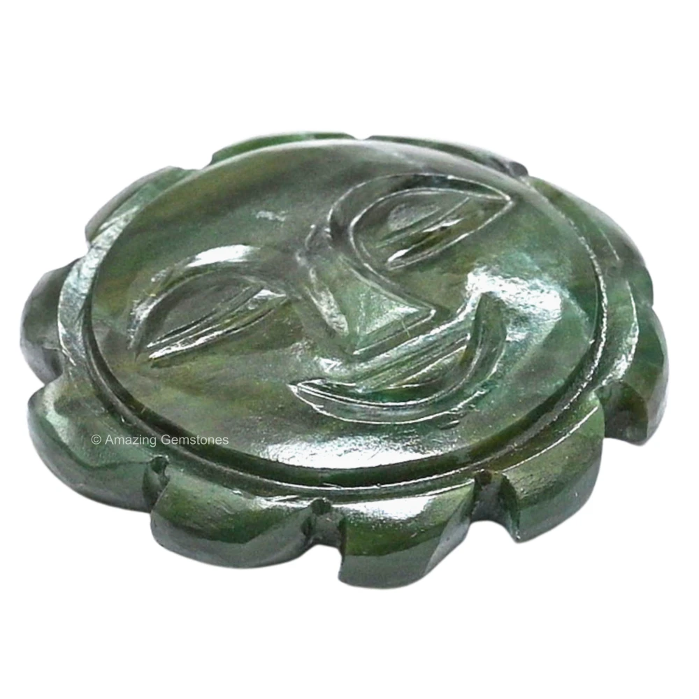 Green Aventurine Crystal Sun Face