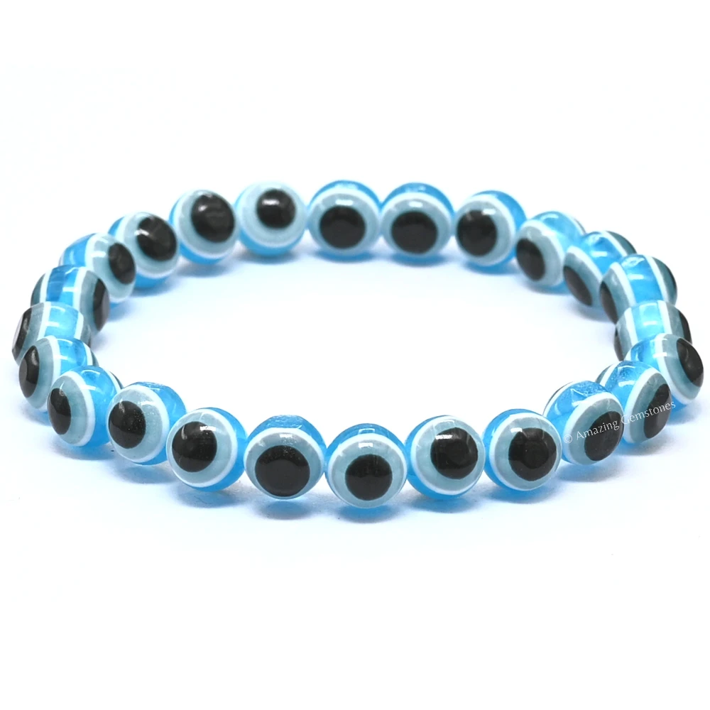 Sky Blue Evil Eye Bracelet
