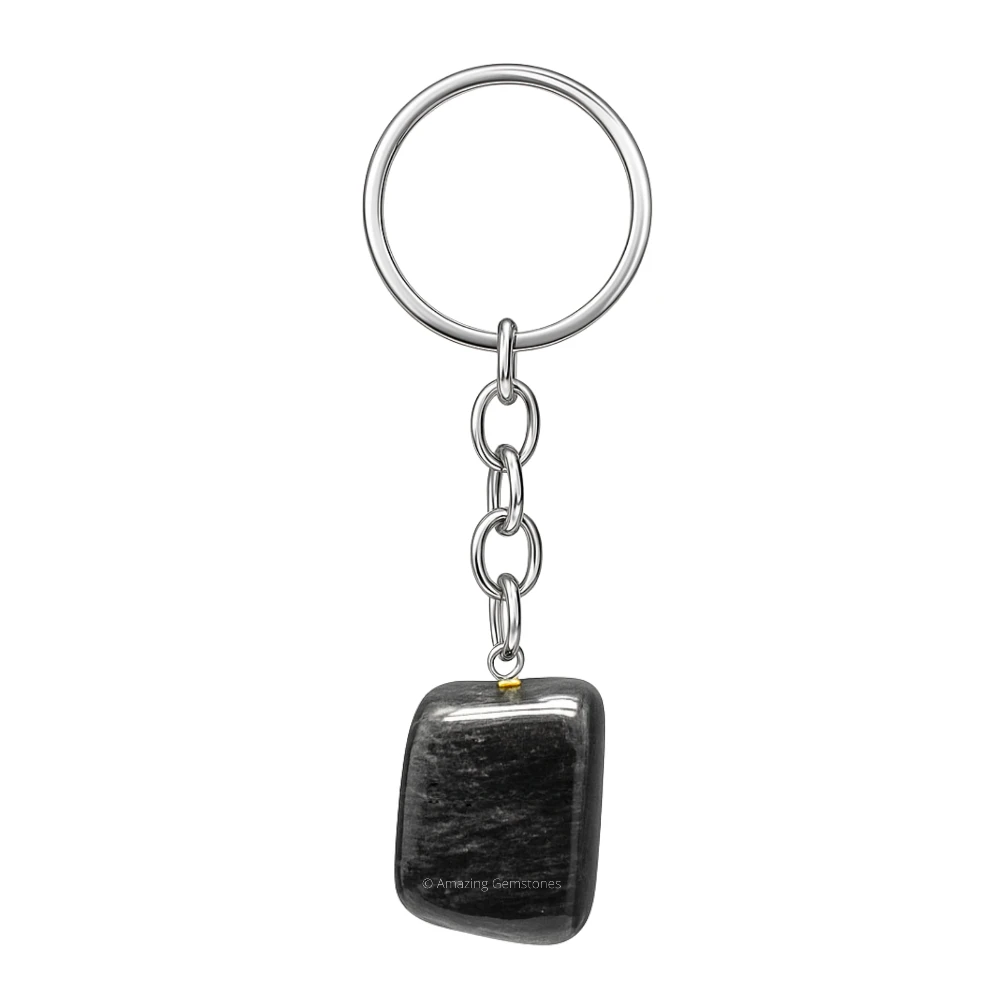 Blue Aventurine Keychain Keys Holder (Tumble)