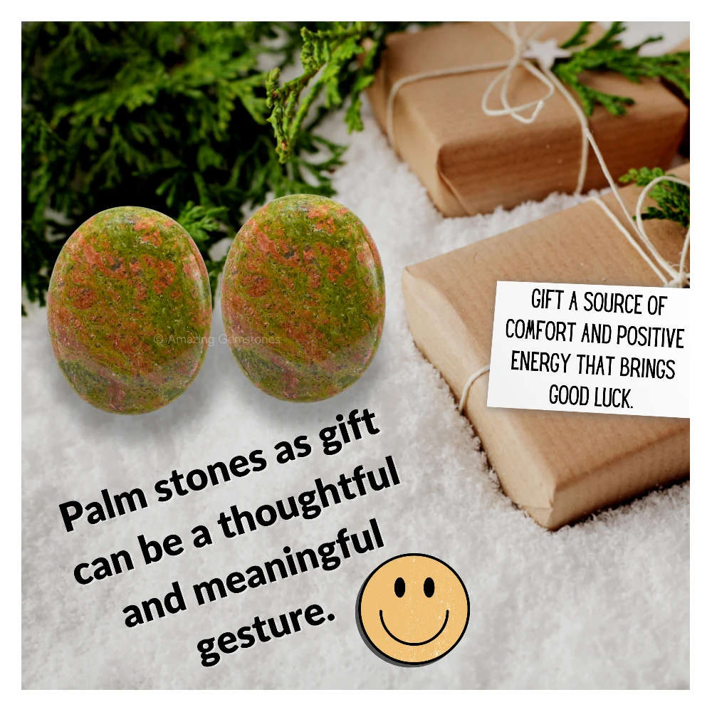 Unakite Palm Stone